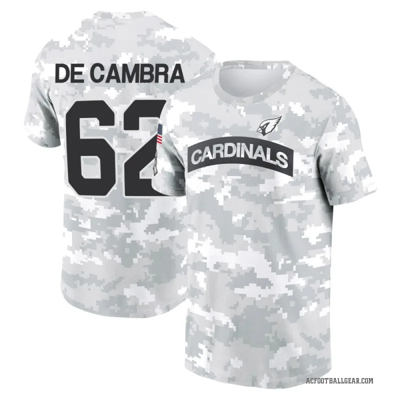 Ka'ena De Cambra Youth Camo Arizona Cardinals Arctic 2024 Salute to Service Performance T-Shirt