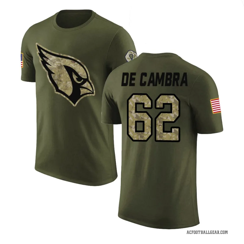 Ka'ena De Cambra Youth Olive Arizona Cardinals Salute to Service T-Shirt