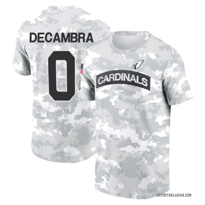 Ka'ena Decambra Men's Camo Arizona Cardinals Arctic 2024 Salute to Service Performance T-Shirt