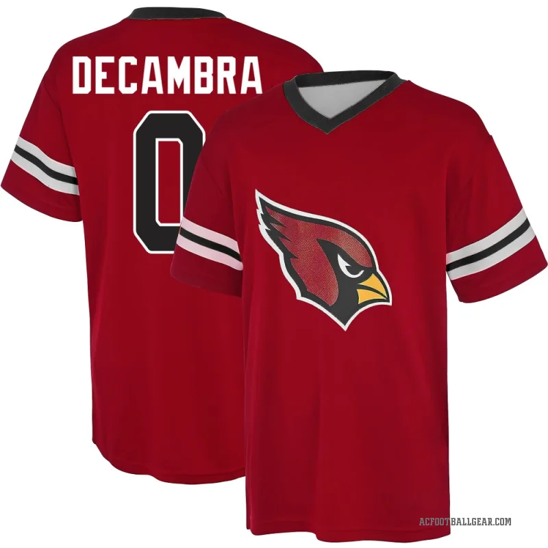 Ka'ena Decambra Men's Red Arizona Cardinals Game Day V-Neck T-Shirt