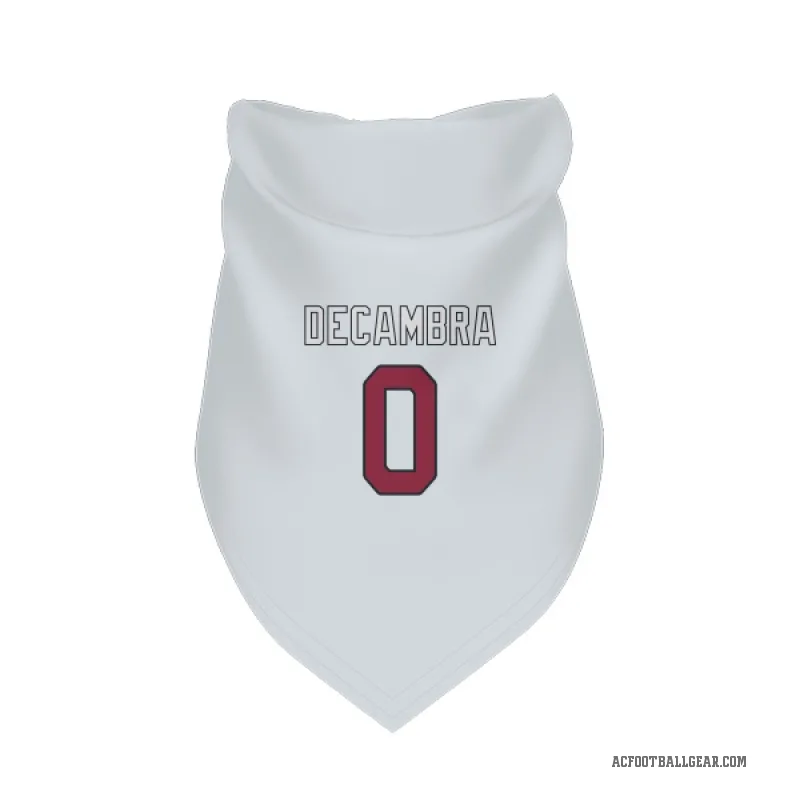 Ka'ena Decambra  White Arizona Cardinals  Cat & Dog Pet Bandana