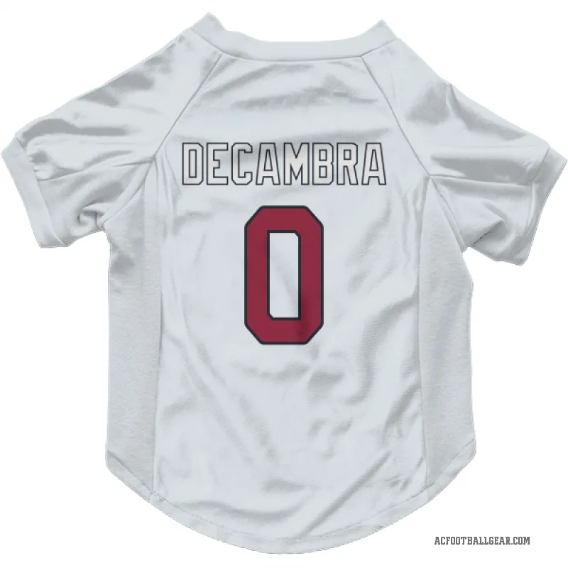 Ka'ena Decambra  White Arizona Cardinals  Cat & Dog Pet Jersey