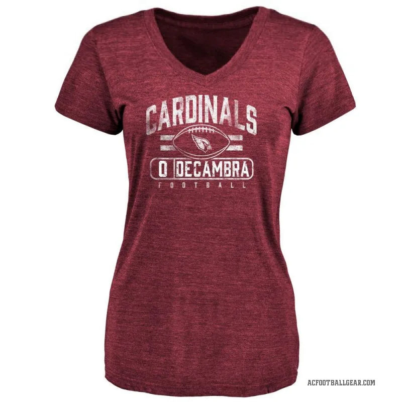 Ka'ena Decambra Women's Arizona Cardinals Flanker T-Shirt - Maroon