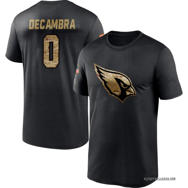 Ka'ena Decambra Youth Black Arizona Cardinals 2020 Salute To Service Performance T-Shirt