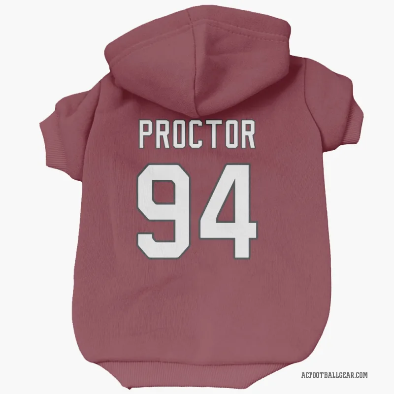 Kaleb Proctor  Arizona Cardinals   Cardinal Cat & Dog Pet Hoodie