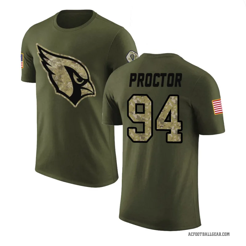 Kaleb Proctor Men's Olive Arizona Cardinals Salute to Service T-Shirt