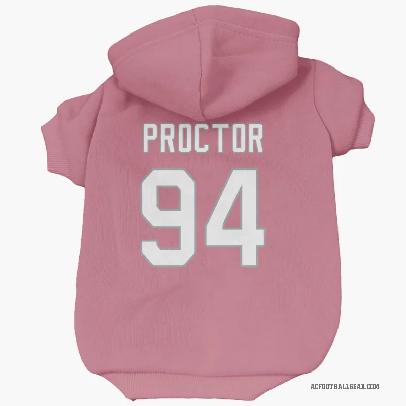 Kaleb Proctor  Pink Arizona Cardinals  Cat & Dog Pet Hoodie