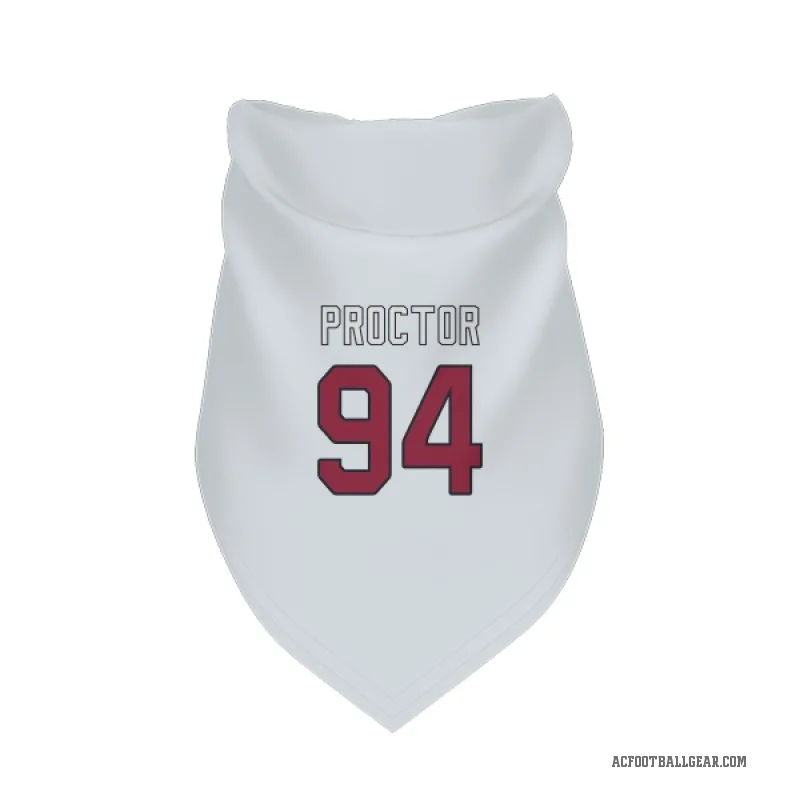 Kaleb Proctor  White Arizona Cardinals  Cat & Dog Pet Bandana