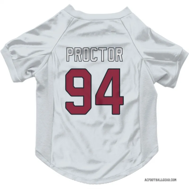 Kaleb Proctor  White Arizona Cardinals  Cat & Dog Pet Jersey