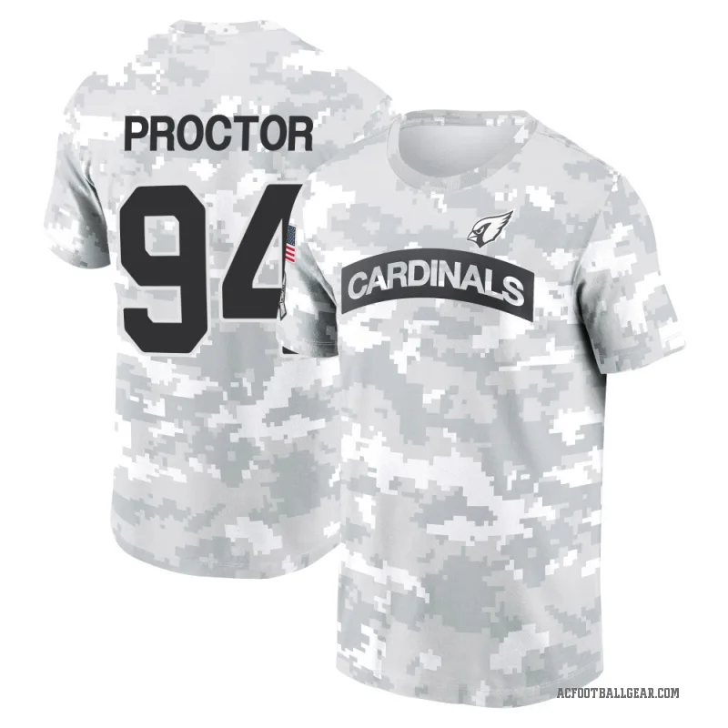Kaleb Proctor Youth Camo Arizona Cardinals Arctic 2024 Salute to Service Performance T-Shirt