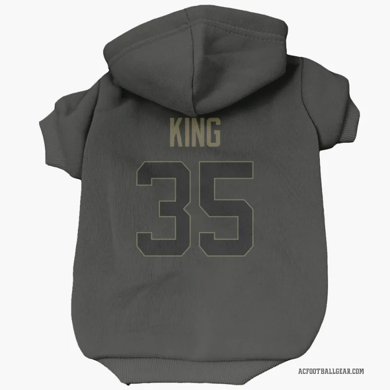 Kalen King  Black Arizona Cardinals  Service Cat & Dog Pet Hoodie