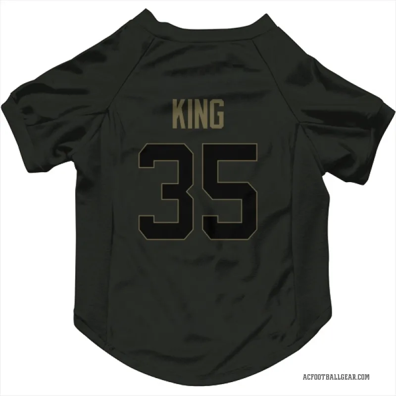 Kalen King  Black Arizona Cardinals  Service Cat & Dog Pet Jersey