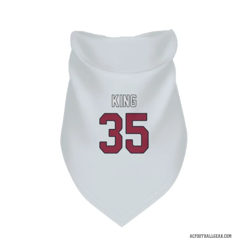 Kalen King  White Arizona Cardinals  Cat & Dog Pet Bandana