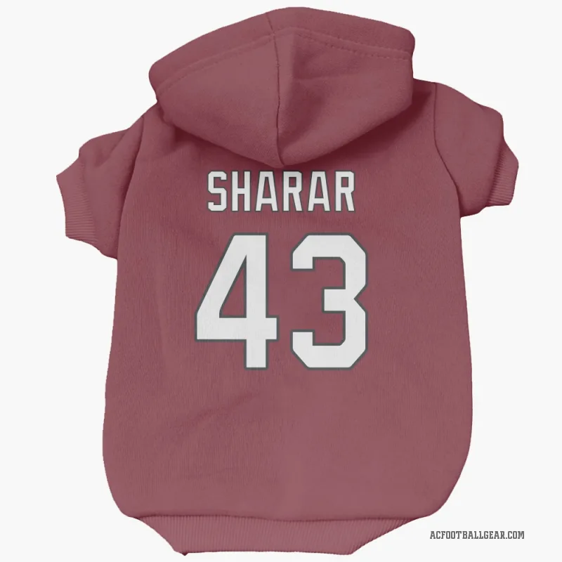 Karson Sharar  Arizona Cardinals   Cardinal Cat & Dog Pet Hoodie