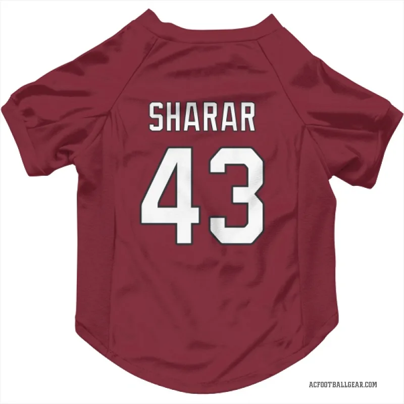 Karson Sharar  Arizona Cardinals   Cardinal Cat & Dog Pet Jersey