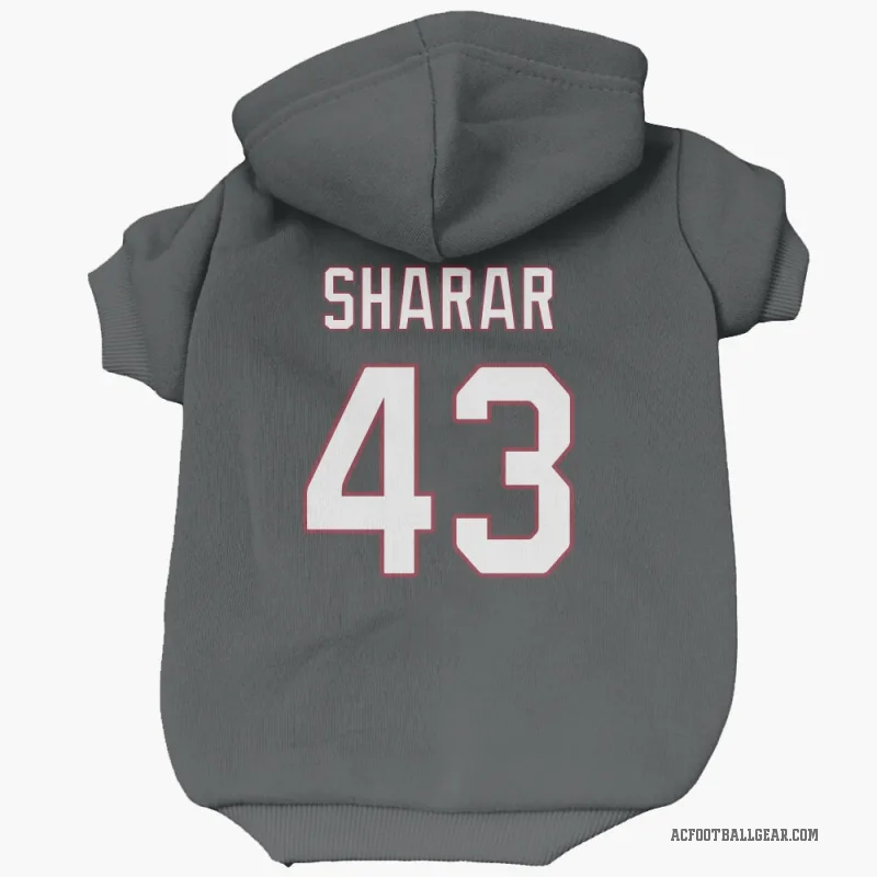 Karson Sharar  Black Arizona Cardinals  Cat & Dog Pet Hoodie