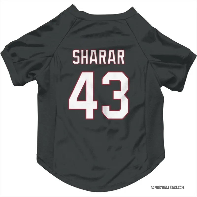 Karson Sharar  Black Arizona Cardinals  Cat & Dog Pet Jersey