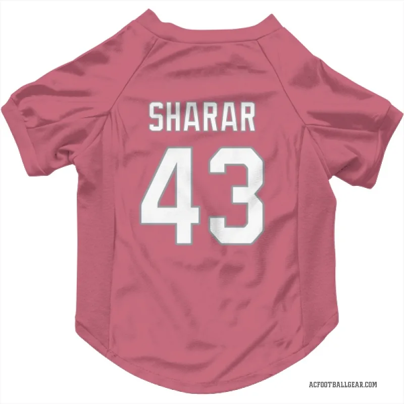Karson Sharar  Pink Arizona Cardinals  Cat & Dog Pet Jersey