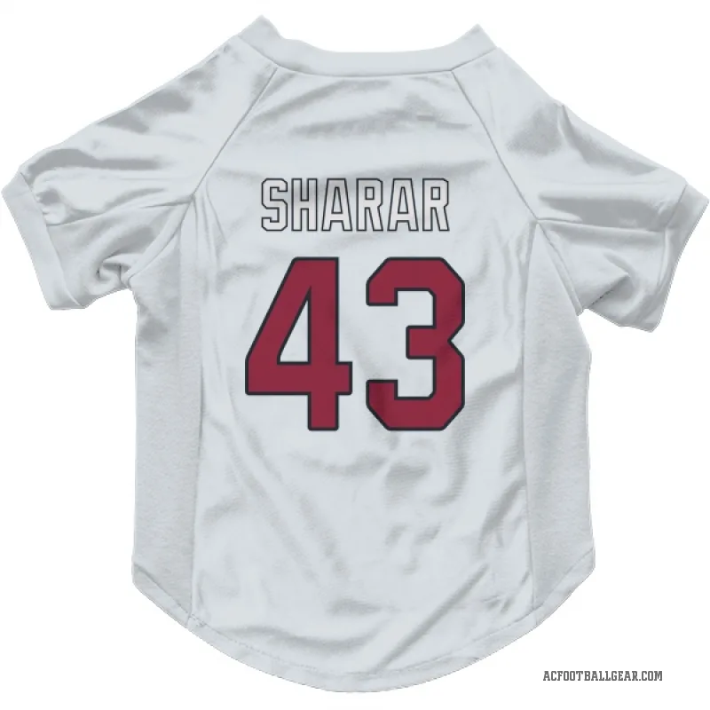 Karson Sharar  White Arizona Cardinals  Cat & Dog Pet Jersey