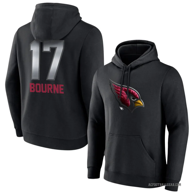 Kendrick Bourne Men's Black Arizona Cardinals Midnight Mascot Pullover Hoodie