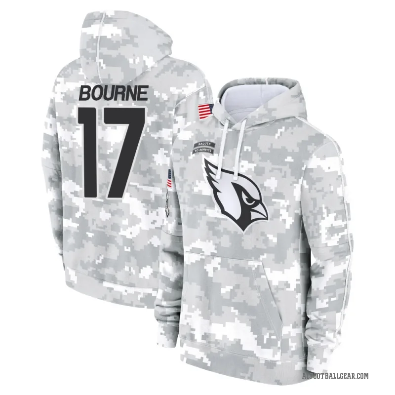Kendrick Bourne Men's Camo Arizona Cardinals Arctic 2024 Salute to Service Club Fleece Pullover Hoodie