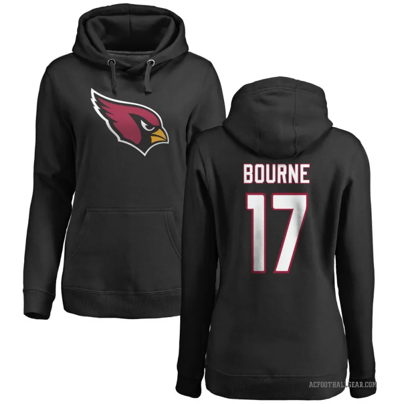 Kendrick Bourne Women's Black Arizona Cardinals Pro Line Logo Pullover Hoodie
