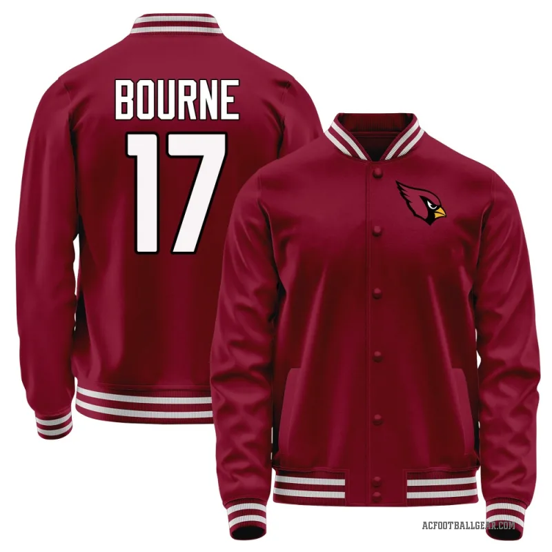 Kendrick Bourne Youth Red Arizona Cardinals Full-Snap Jacket