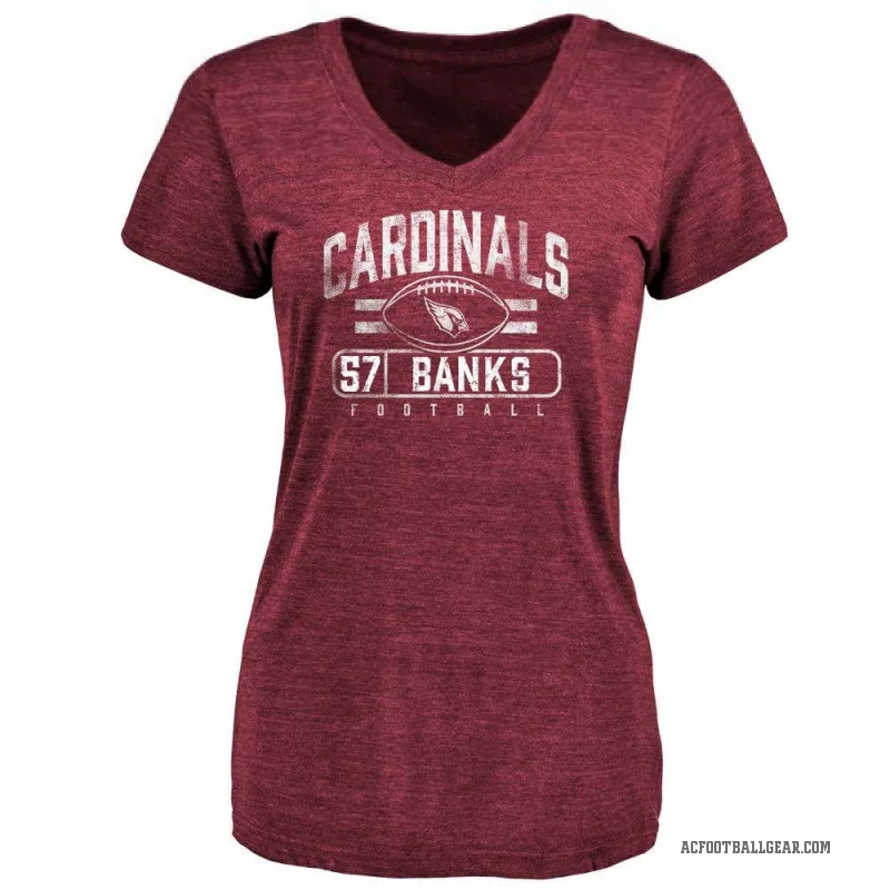 Keshawn Banks Women's Arizona Cardinals Flanker T-Shirt - Maroon