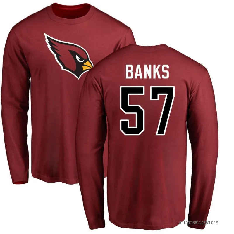 Keshawn Banks Youth Arizona Cardinals Logo Long Sleeve T-Shirt - Maroon
