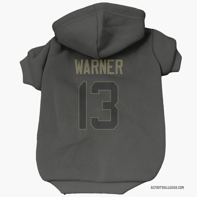 Kurt Warner  Black Arizona Cardinals  Service Cat & Dog Pet Hoodie
