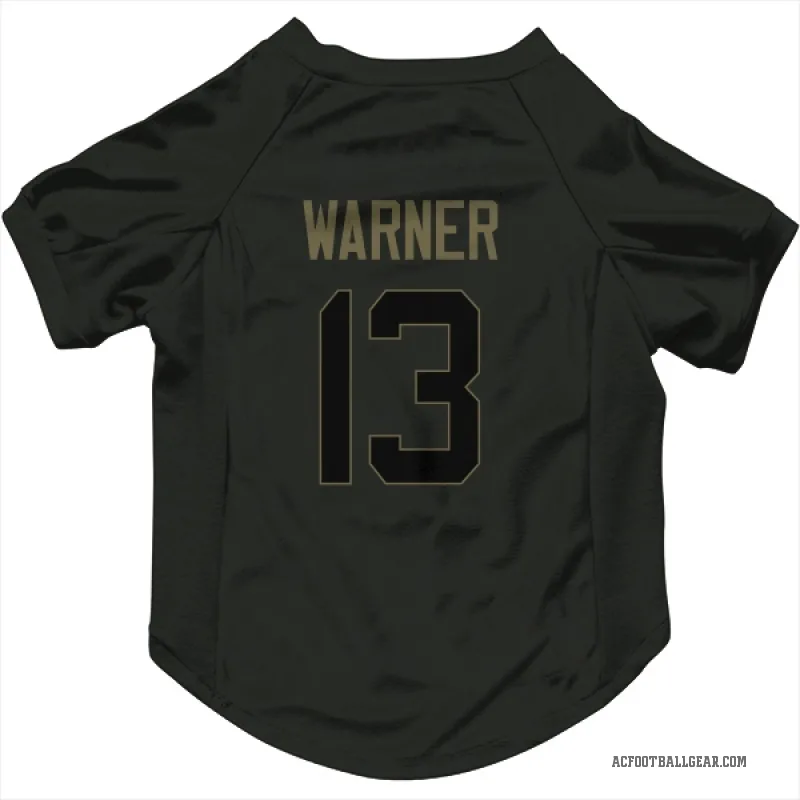Kurt Warner  Black Arizona Cardinals  Service Cat & Dog Pet Jersey