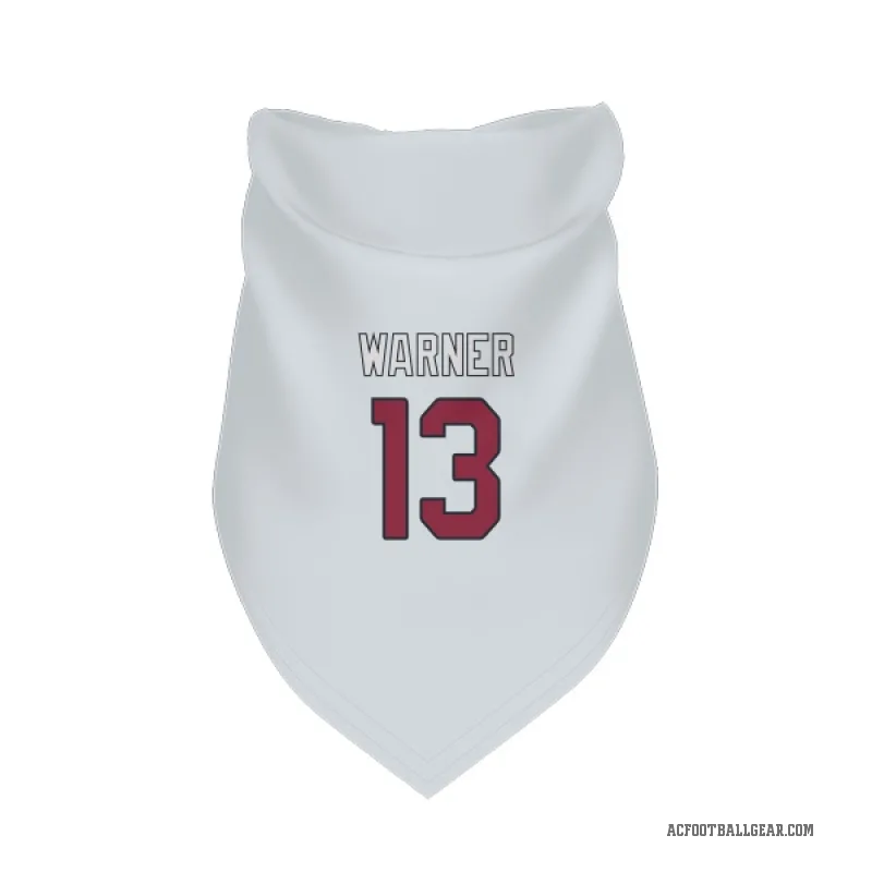 Kurt Warner  White Arizona Cardinals  Cat & Dog Pet Bandana