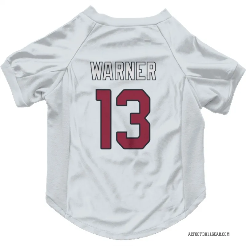 Kurt Warner  White Arizona Cardinals  Cat & Dog Pet Jersey