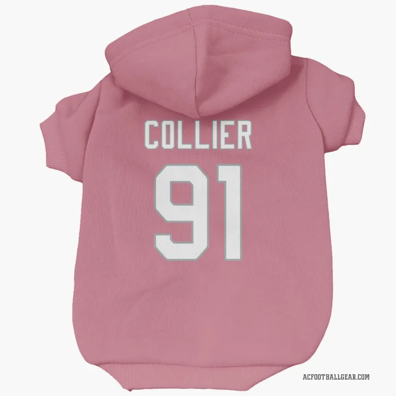 L.J. Collier  Pink Arizona Cardinals  Cat & Dog Pet Hoodie