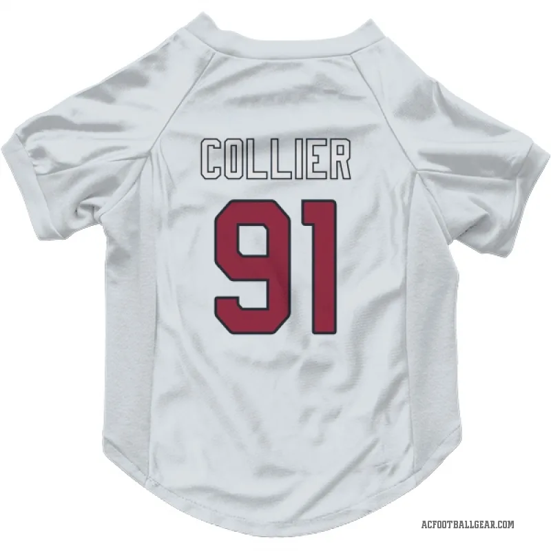 L.J. Collier  White Arizona Cardinals  Cat & Dog Pet Jersey