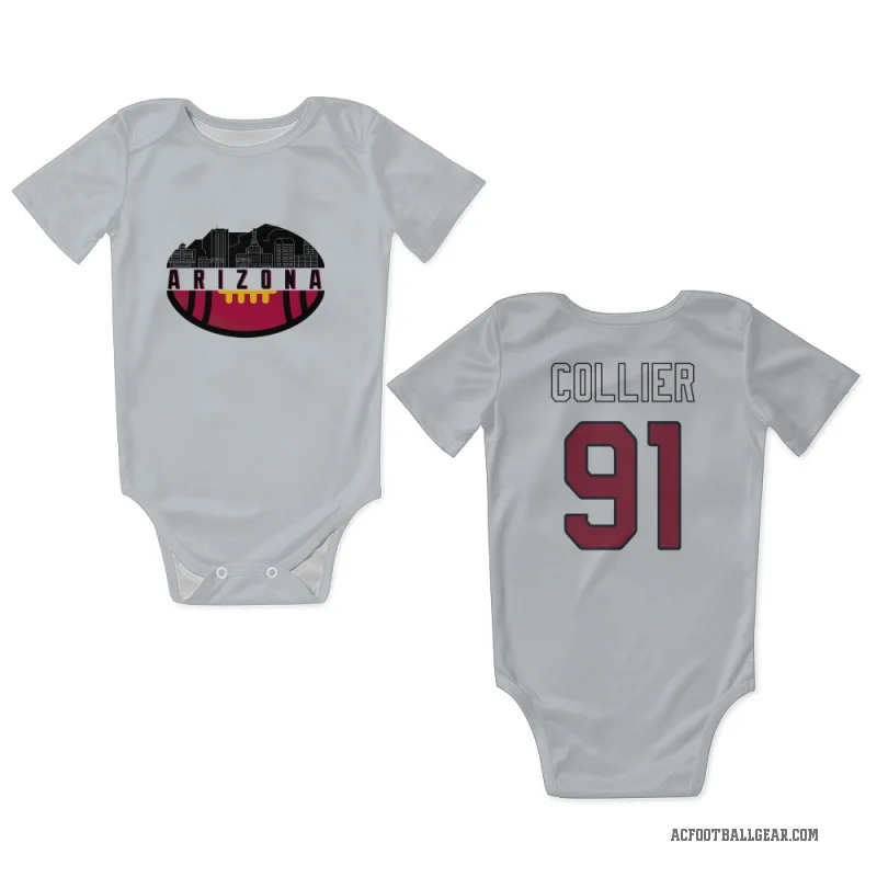 L.J. Collier  White Arizona Cardinals  Newborn & Infant Bodysuit
