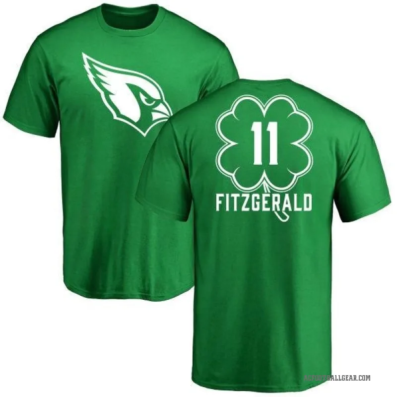 Larry Fitzgerald Men's Green Arizona Cardinals St. Patrick's Day T-Shirt