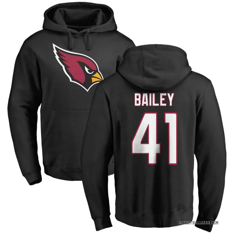 Markus Bailey Men's Black Arizona Cardinals Pro Line Logo Pullover Hoodie