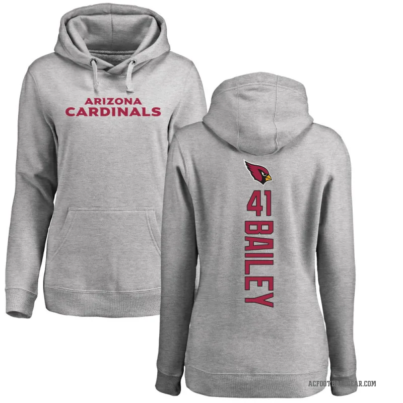 Markus Bailey Women's Arizona Cardinals Pro Line Ash Backer Pullover Hoodie