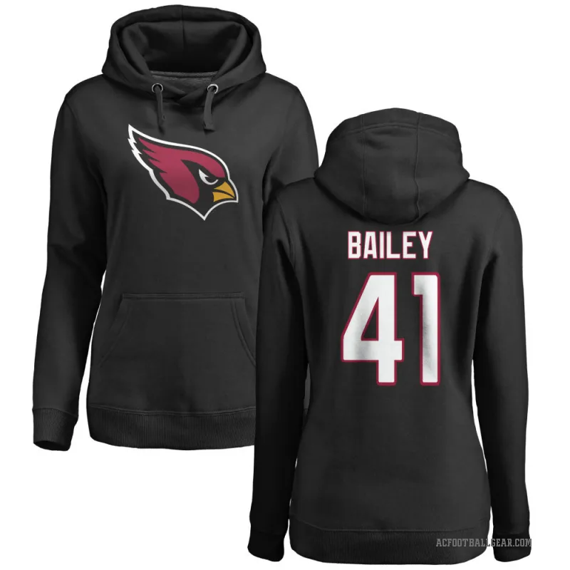 Markus Bailey Women's Black Arizona Cardinals Pro Line Logo Pullover Hoodie