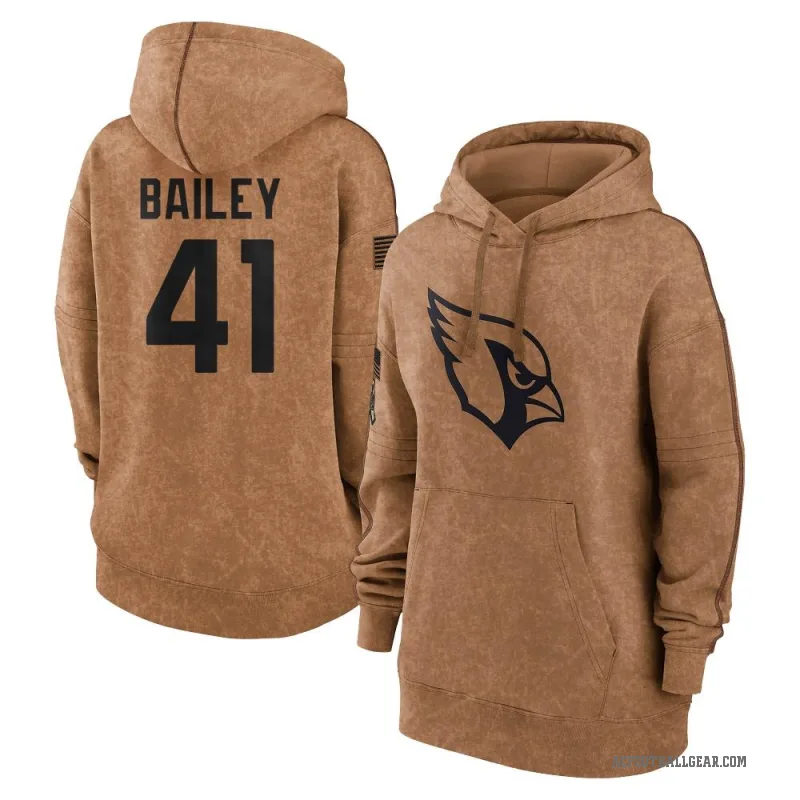 Markus Bailey Women's Brown Arizona Cardinals 2023 Salute To Service Pullover Hoodie