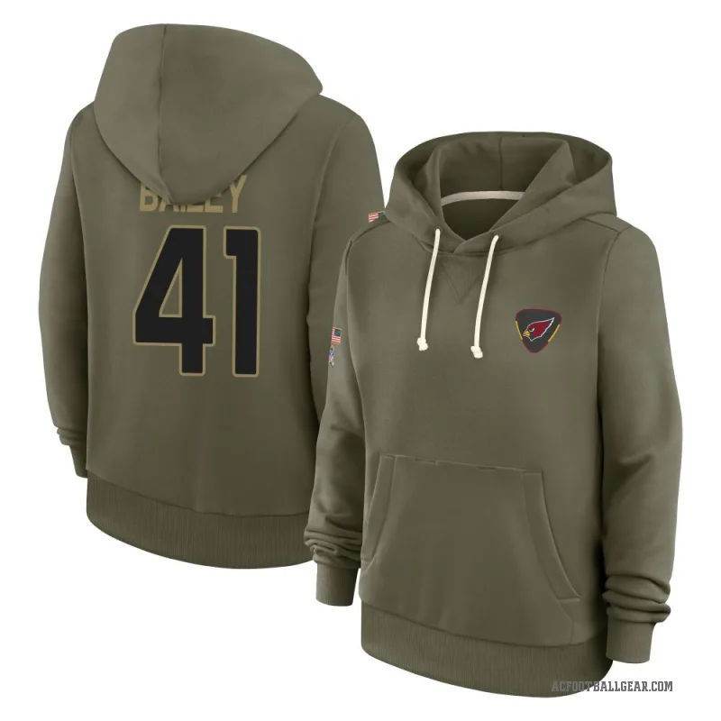 Markus Bailey Women's Olive Arizona Cardinals 2025 Salute to Service Hoodie