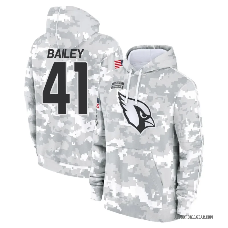 Markus Bailey Youth Camo Arizona Cardinals Arctic 2024 Salute to Service Club Fleece Pullover Hoodie