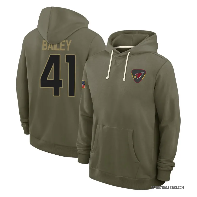 Markus Bailey Youth Olive Arizona Cardinals 2025 Salute to Service Hoodie