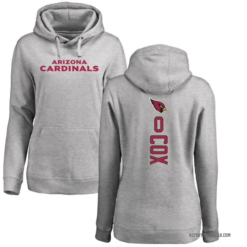 Marques Cox Women's Arizona Cardinals Pro Line Ash Backer Pullover Hoodie