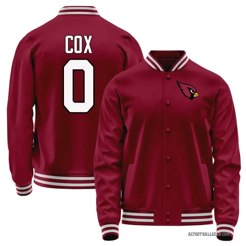 Marques Cox Youth Red Arizona Cardinals Full-Snap Jacket