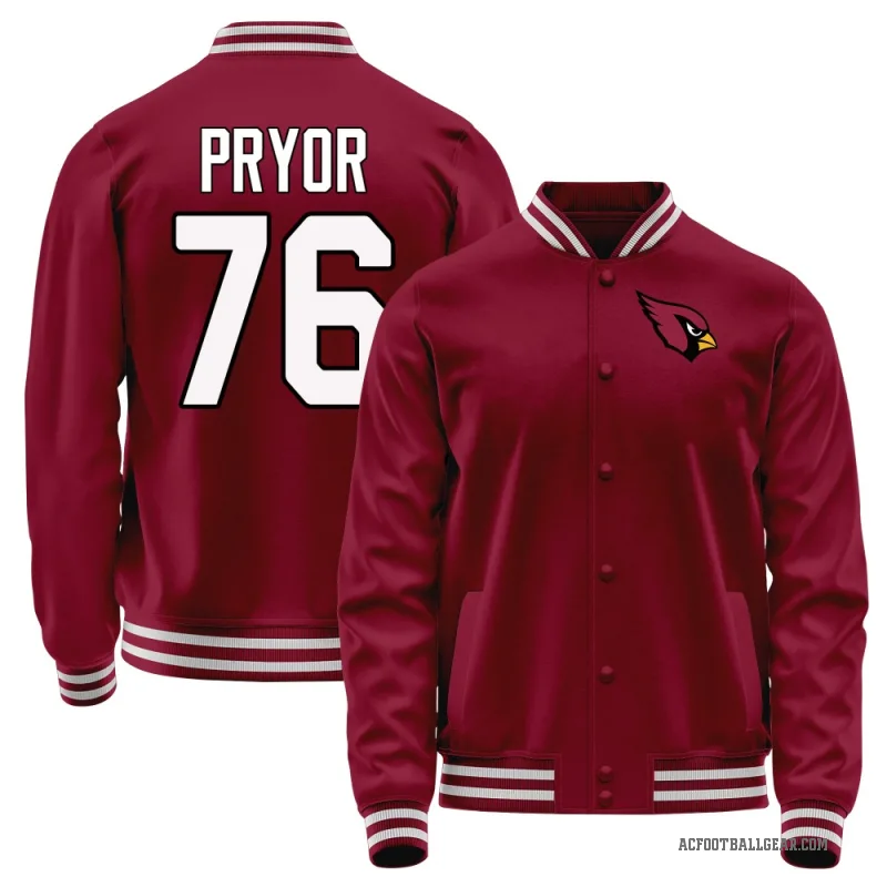 Matt Pryor Youth Red Arizona Cardinals Full-Snap Jacket