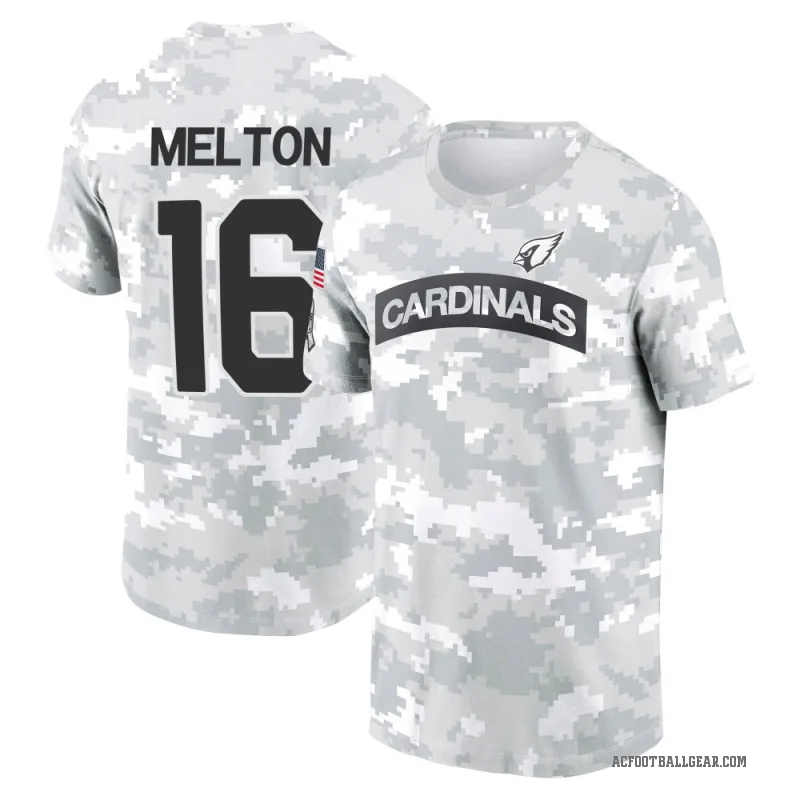 Max Melton Men's Camo Arizona Cardinals Arctic 2024 Salute to Service Performance T-Shirt