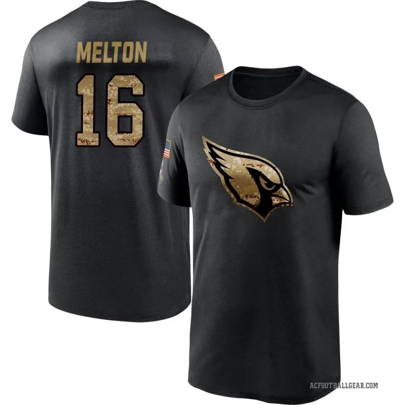 Max Melton Youth Black Arizona Cardinals 2020 Salute To Service Performance T-Shirt