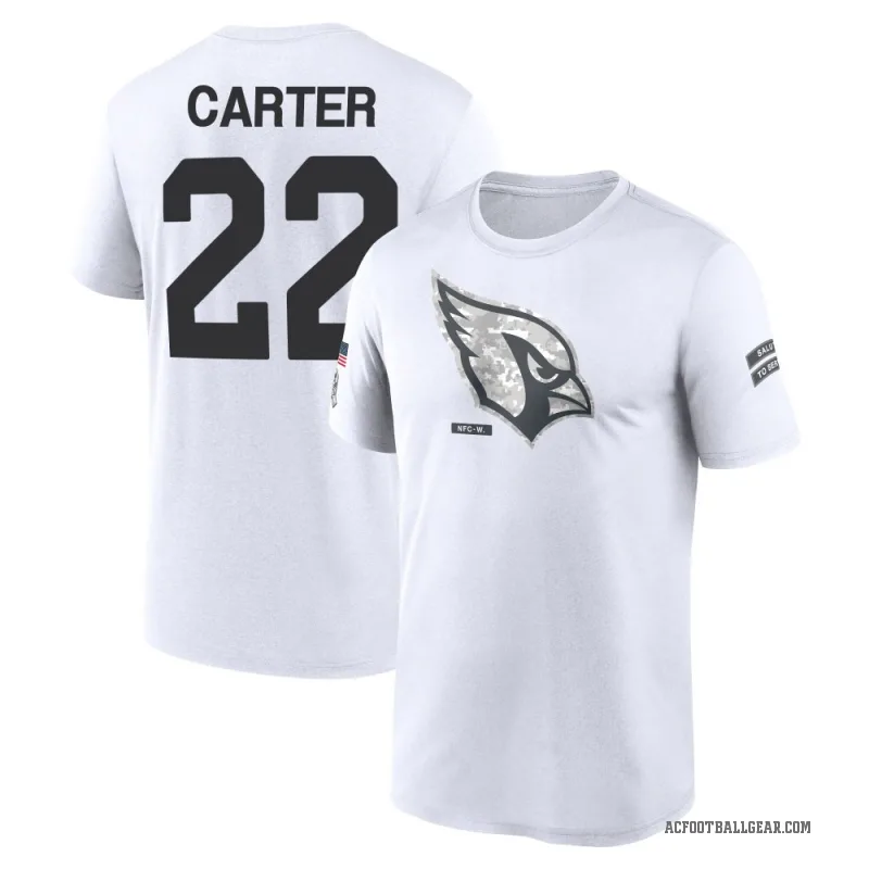 Michael Carter Men's White Arizona Cardinals 2024 Salute to Service Performance T-Shirt